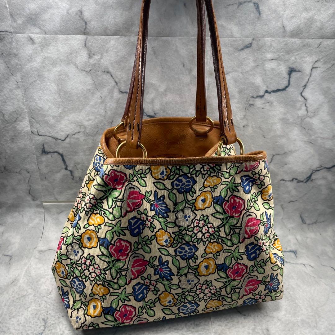 希少✨ MIUMIU トートバッグ 2000s 花柄 キャンバス