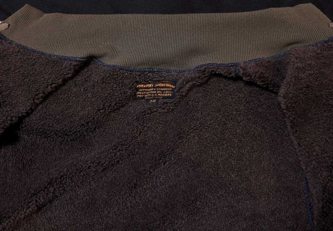 Pherrow's U.S.C.G. ボアパイル デッキジャケット サイズ38