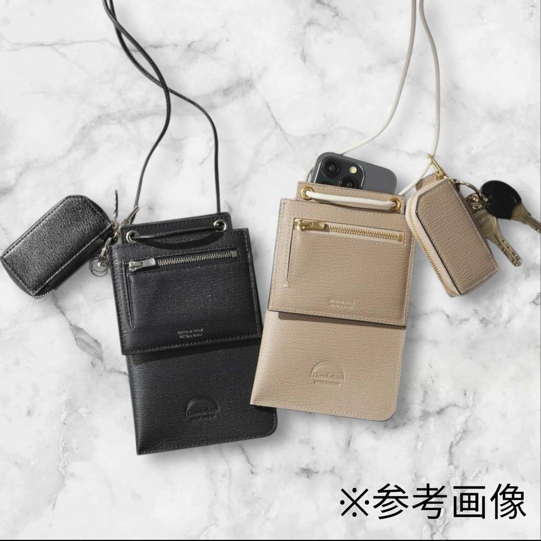 2269 【新品 ラルコバレーノ】キーケース★鍵入れ★本革★レザー★黒★ブラック