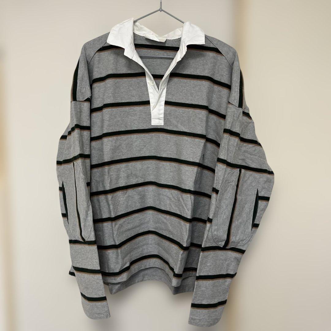 ジャーナルスタンダード新品同様　グレーの長袖ポロシャツ