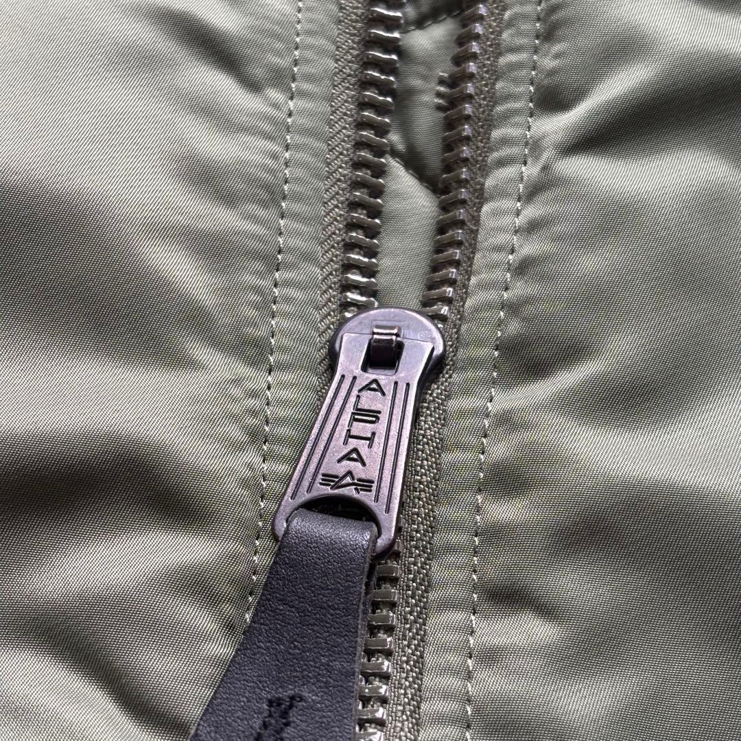 【00s】アルファ MA-1 フライトジャケット 短丈 リバーシブル 中綿 M