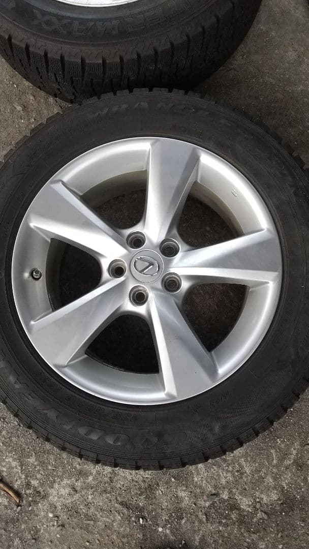 レクサス　rx 5穴　純正ホイール　18インチ 235/60r18 ２本