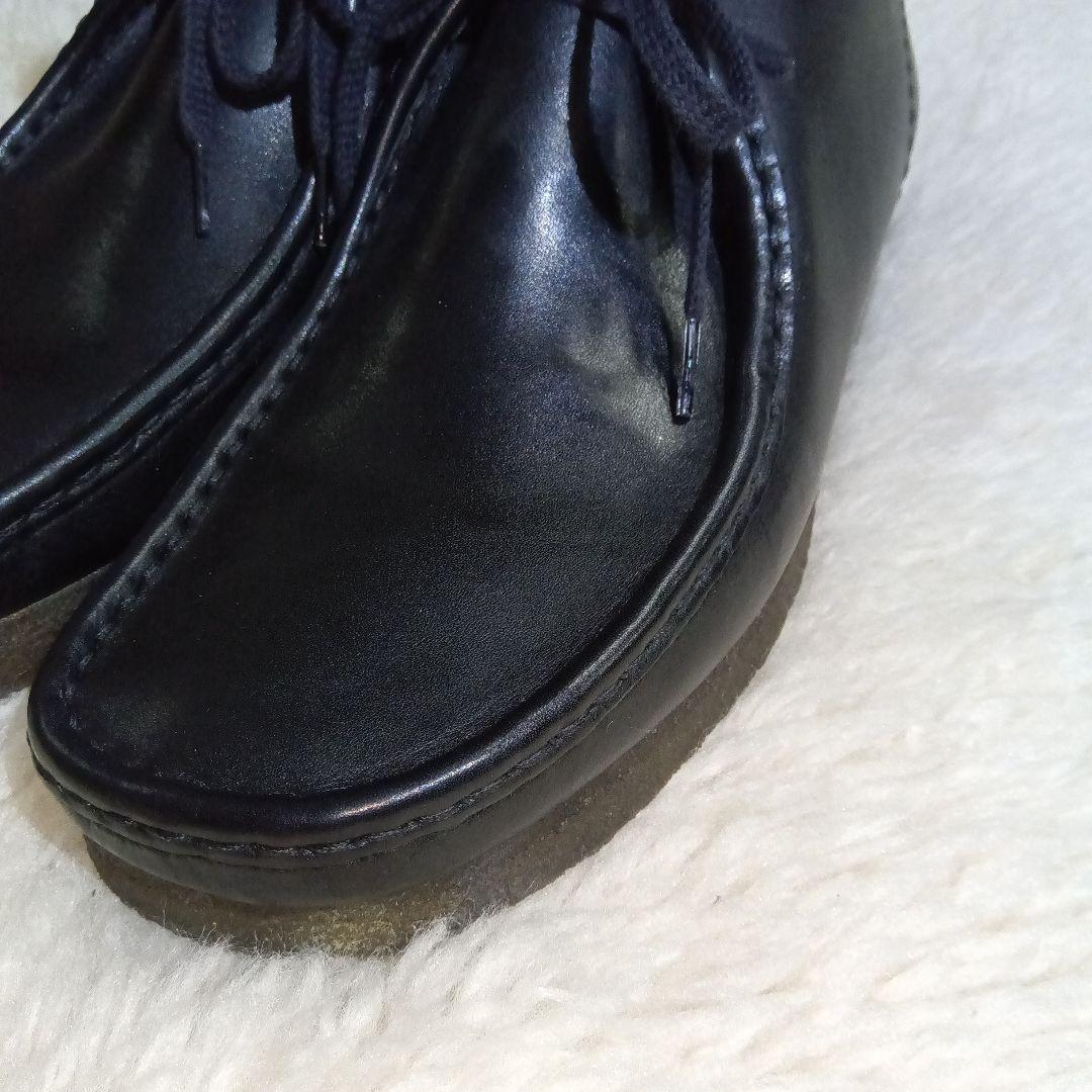 ほぼ新品　Clarks ワラビーブーツ　レザー　ブラック　26㎝