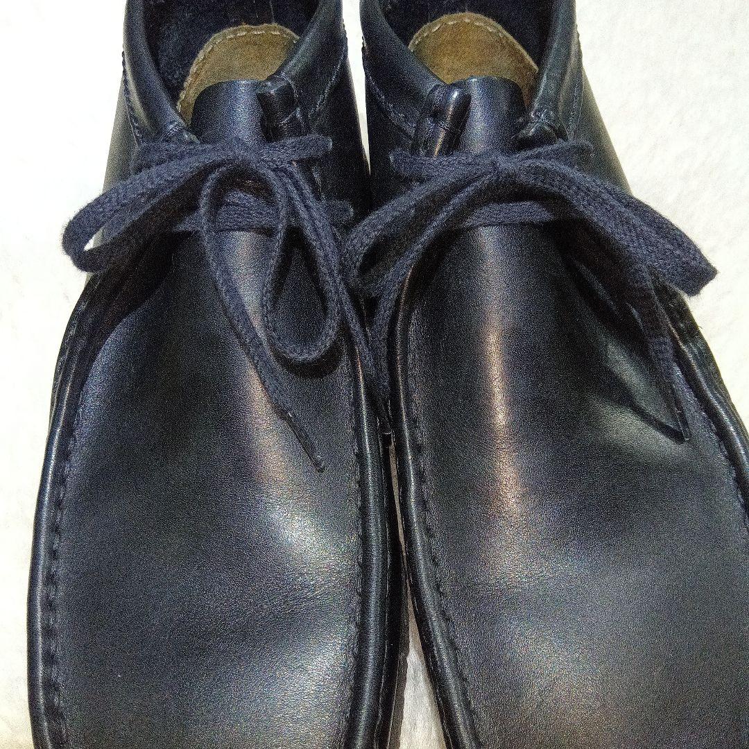 ほぼ新品　Clarks ワラビーブーツ　レザー　ブラック　26㎝