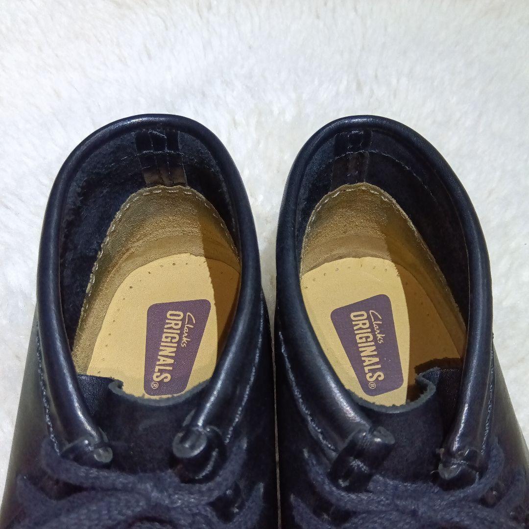 ほぼ新品　Clarks ワラビーブーツ　レザー　ブラック　26㎝