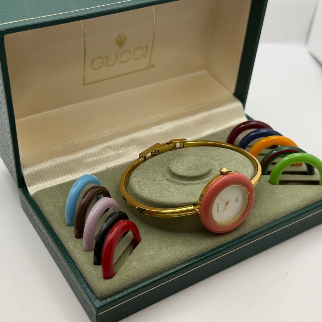 動作未確認　デッドストック　グッチ　チェンジベゼル　1100L 箱ベゼル10個付