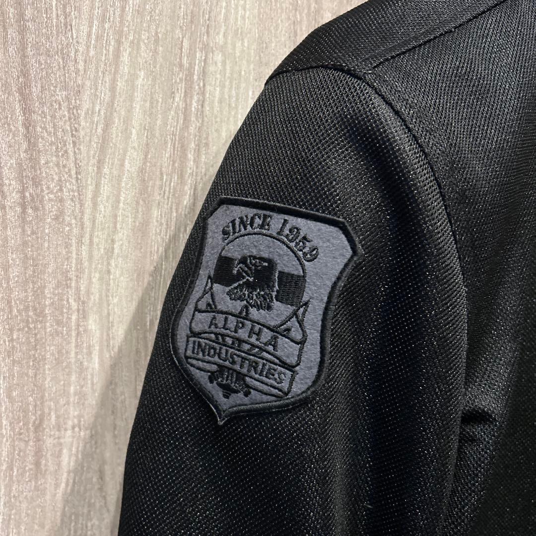 【美品】ALPHA INDUSTRIES MA-1 刺繍ロゴ 超希少 古着 L