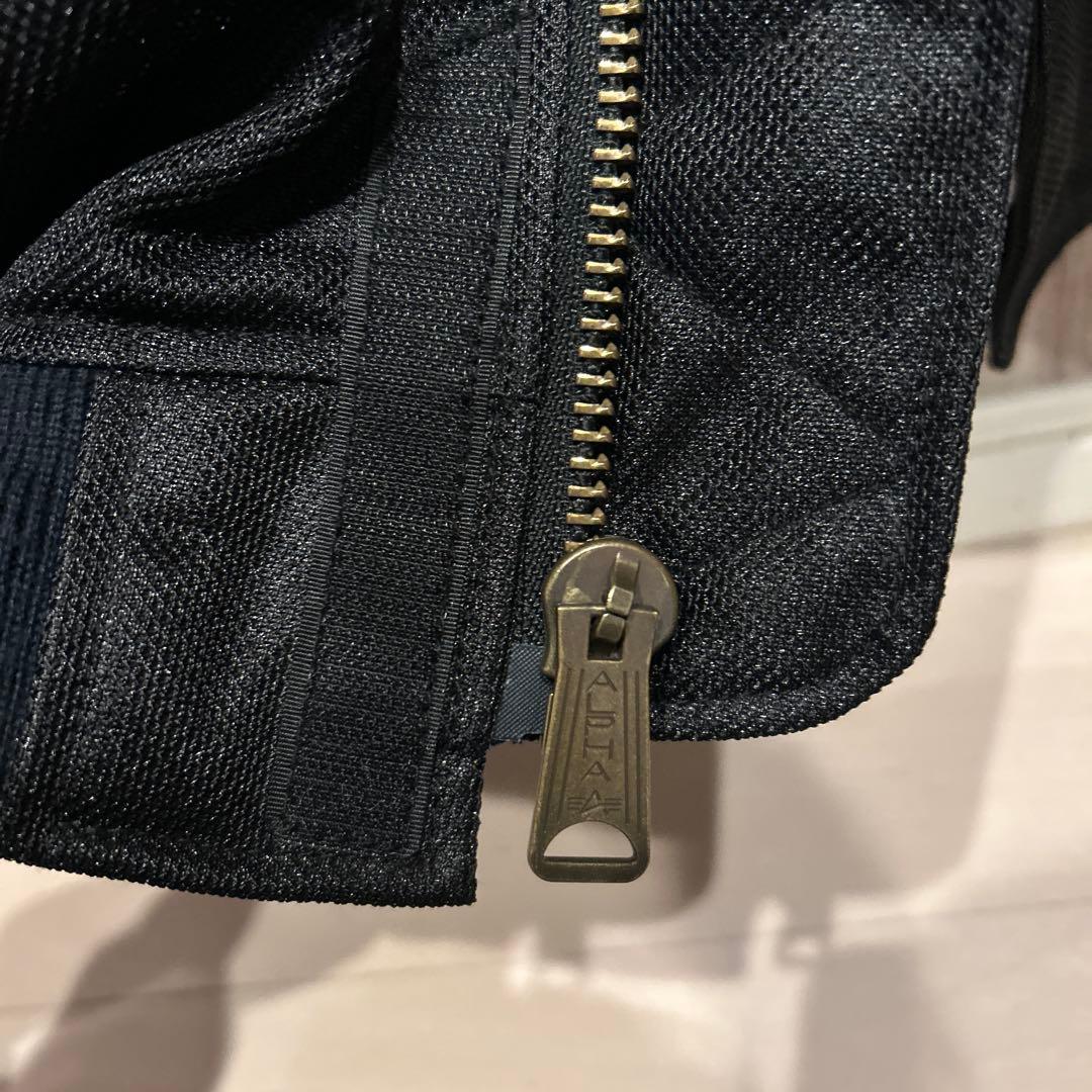 【美品】ALPHA INDUSTRIES MA-1 刺繍ロゴ 超希少 古着 L