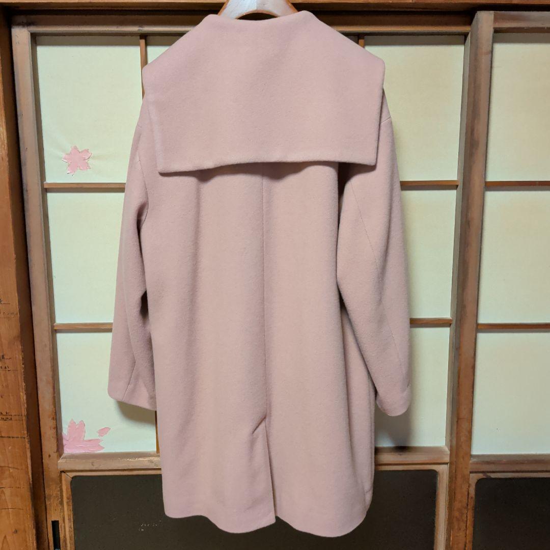 fig London　エアリアルパイル Lotta coat　ピンク