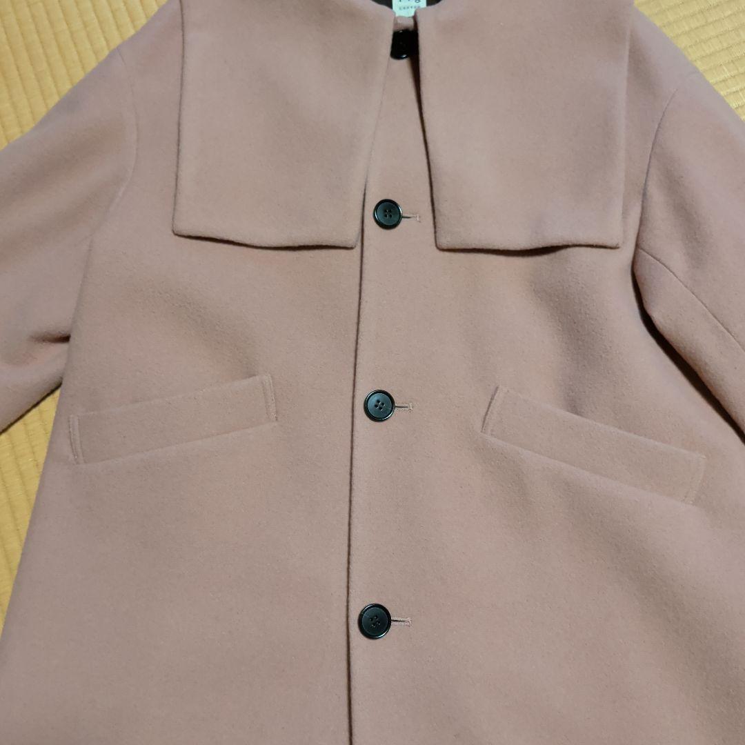 fig London　エアリアルパイル Lotta coat　ピンク