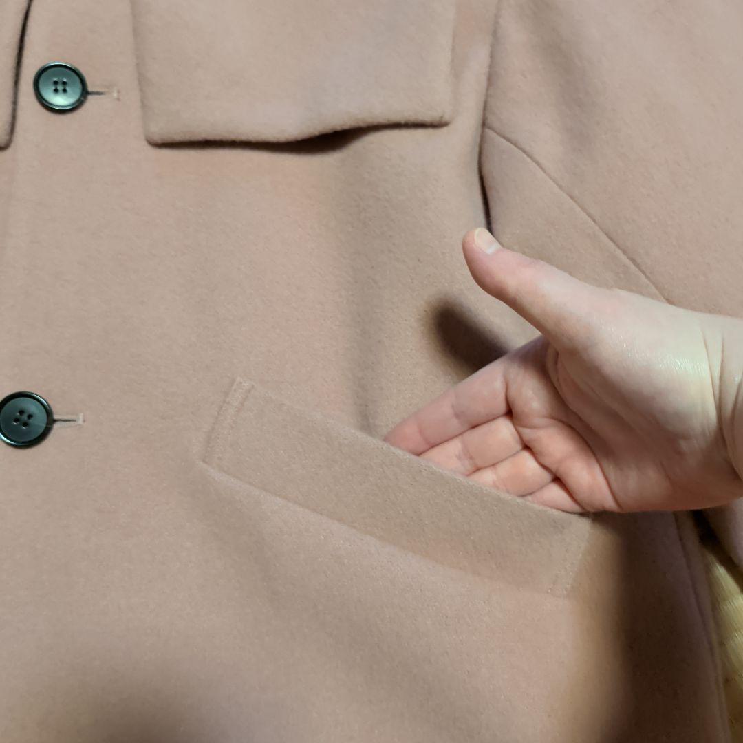 fig London　エアリアルパイル Lotta coat　ピンク