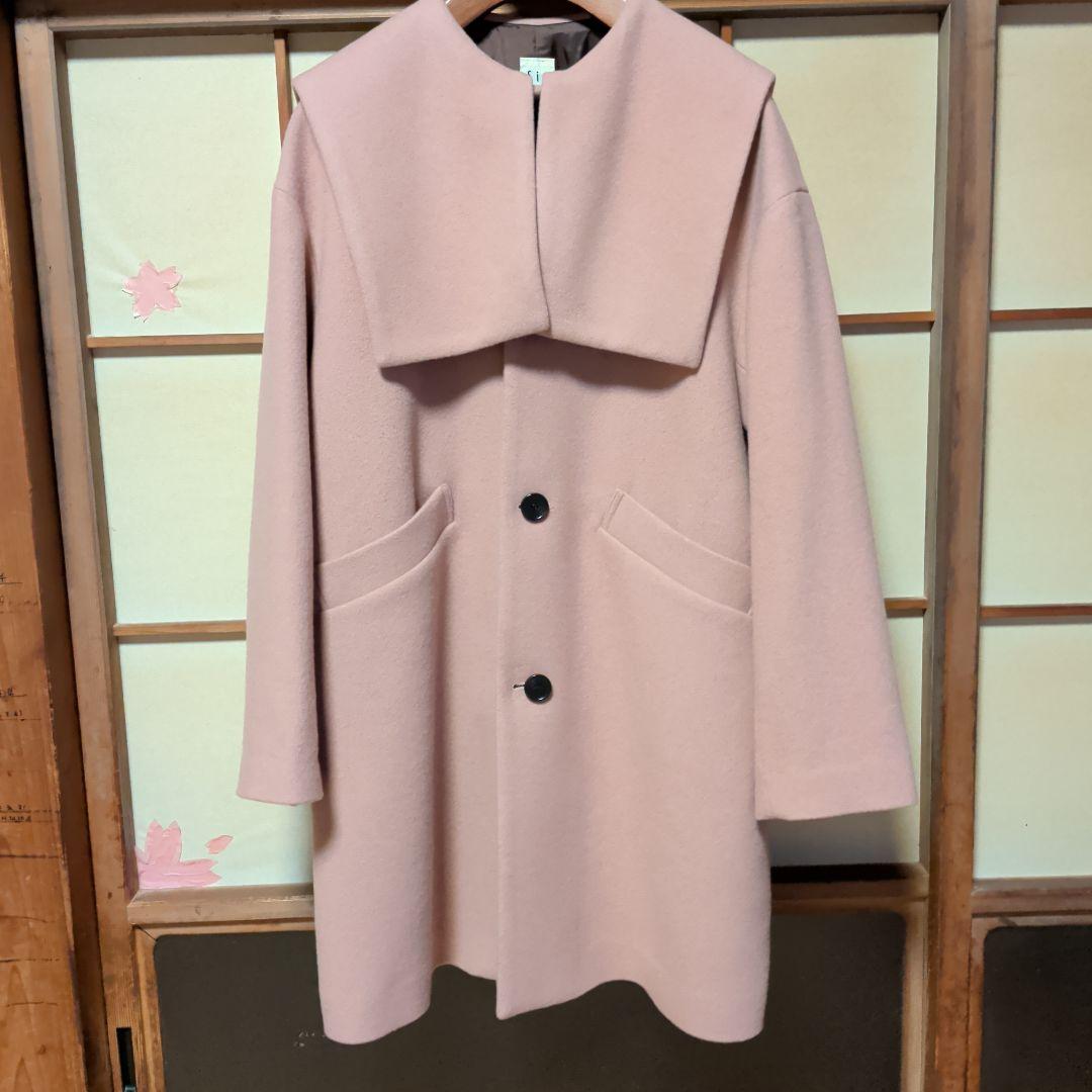 fig London　エアリアルパイル Lotta coat　ピンク