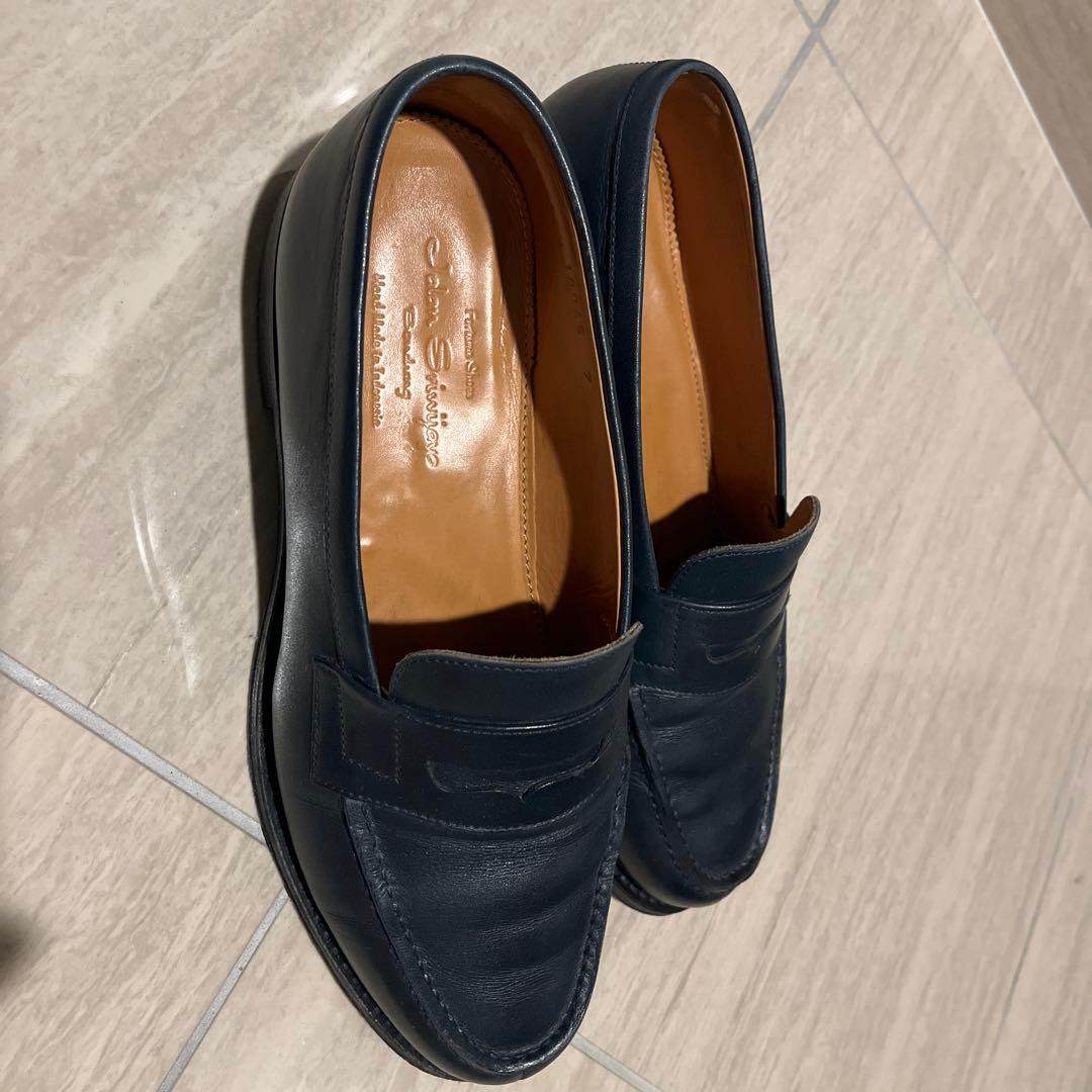 ジャランスリワヤ 98589 18045 ローファー　ネイビー　UK7