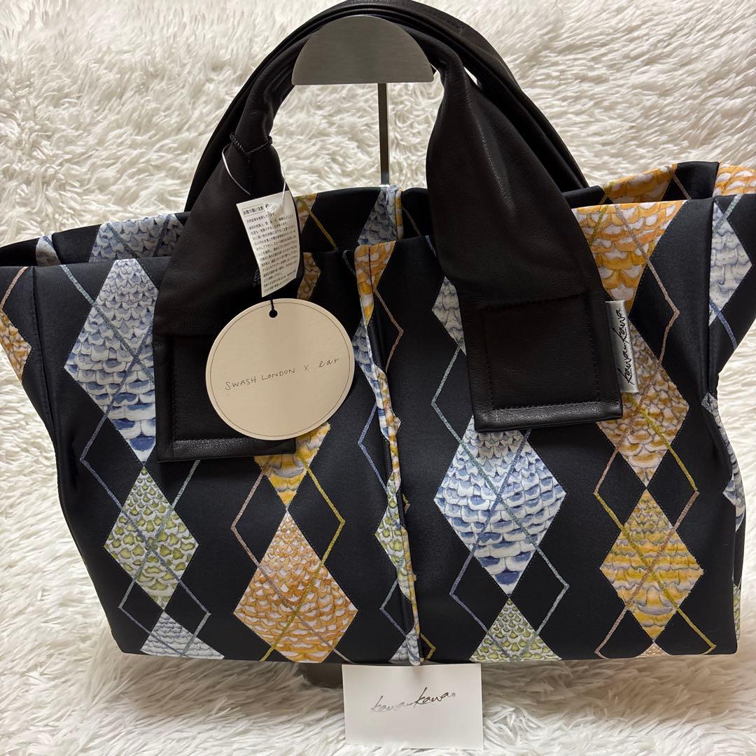 ☆新品 激レア カワカワ アーガイル柄 トートバッグ スウォッシュロンドン ☆