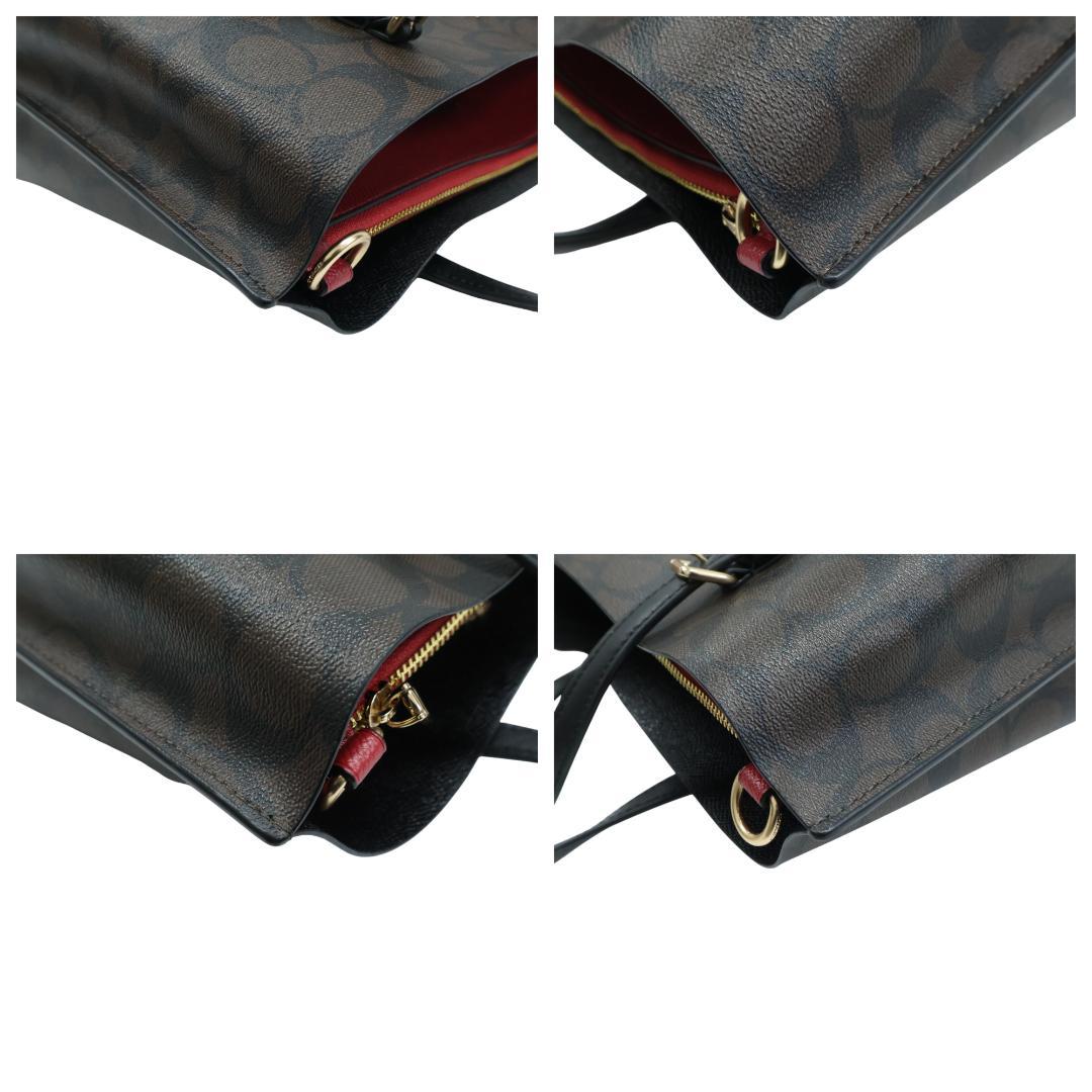美品 COACH コーチ モリー トート25 2way シグネチャー C4250