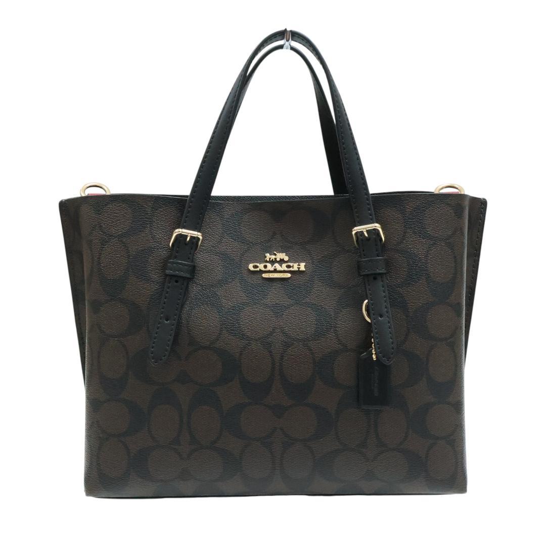 美品 COACH コーチ モリー トート25 2way シグネチャー C4250