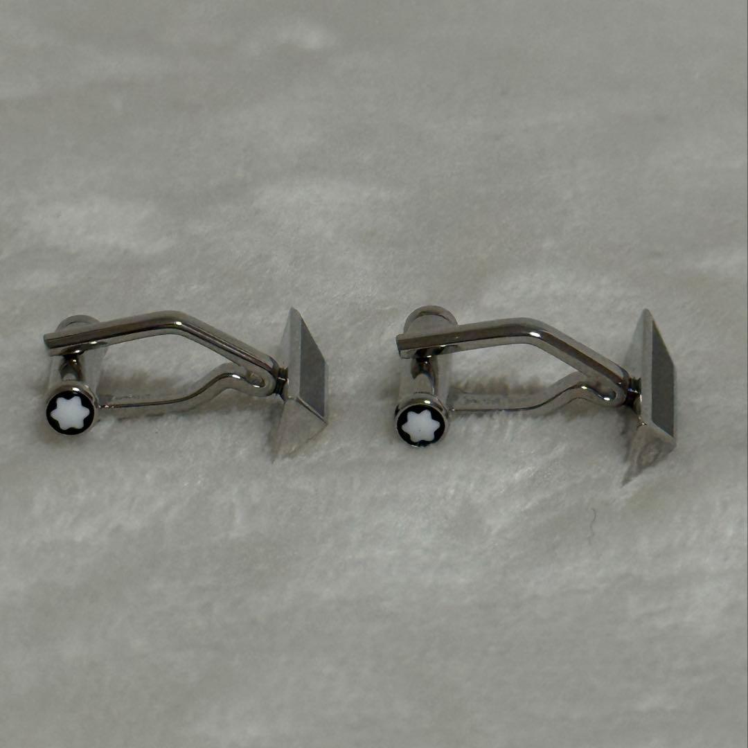 モンブラン★カフス★シルバー×黒×白系★美品