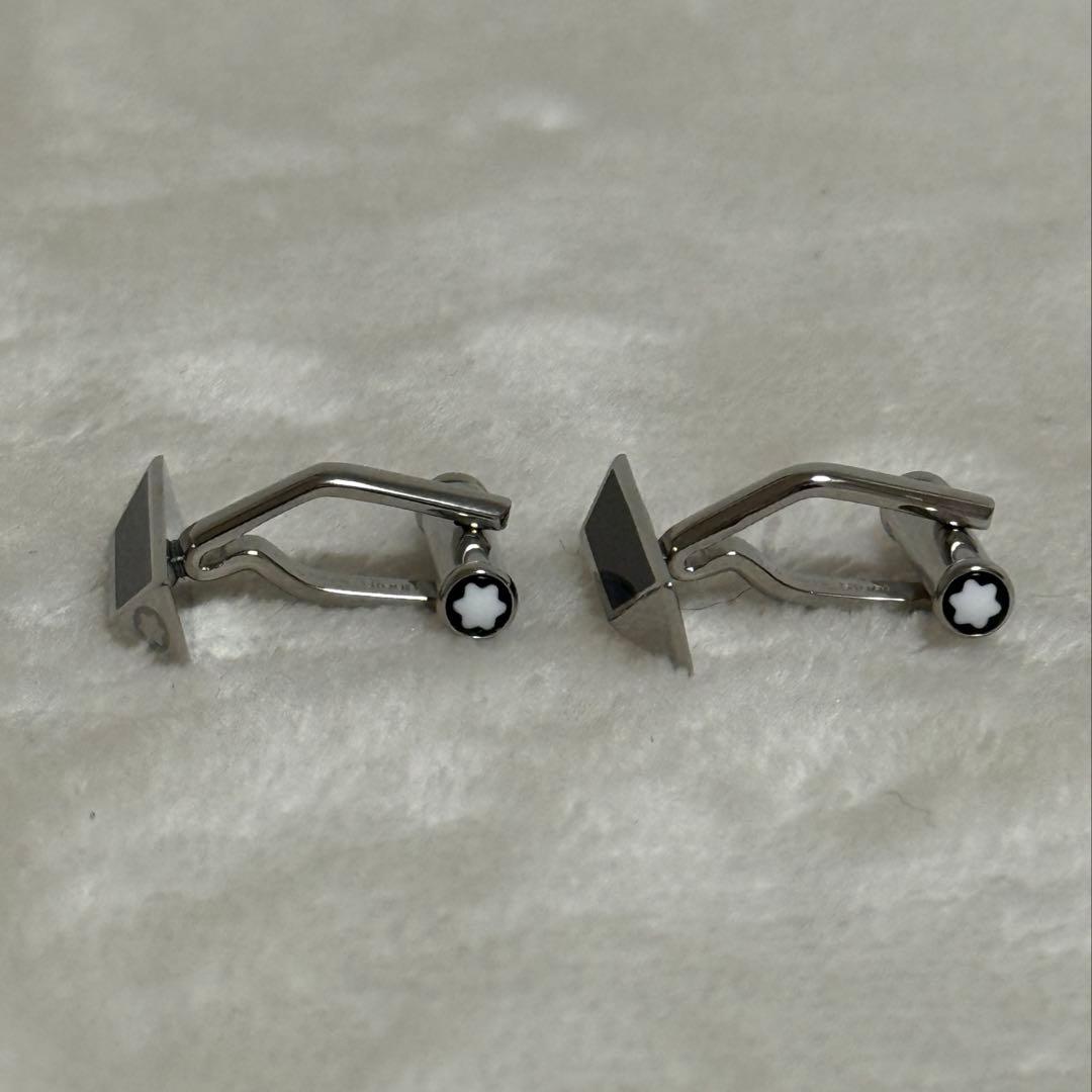 モンブラン★カフス★シルバー×黒×白系★美品