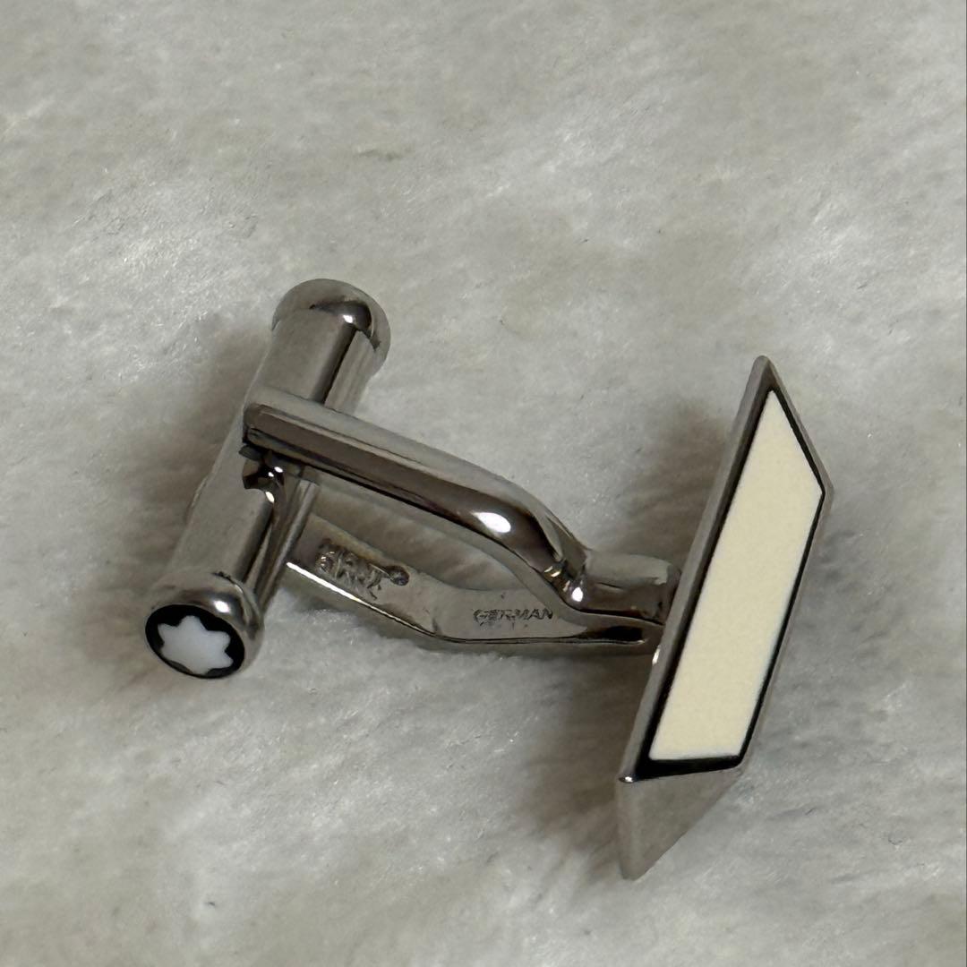 モンブラン★カフス★シルバー×黒×白系★美品