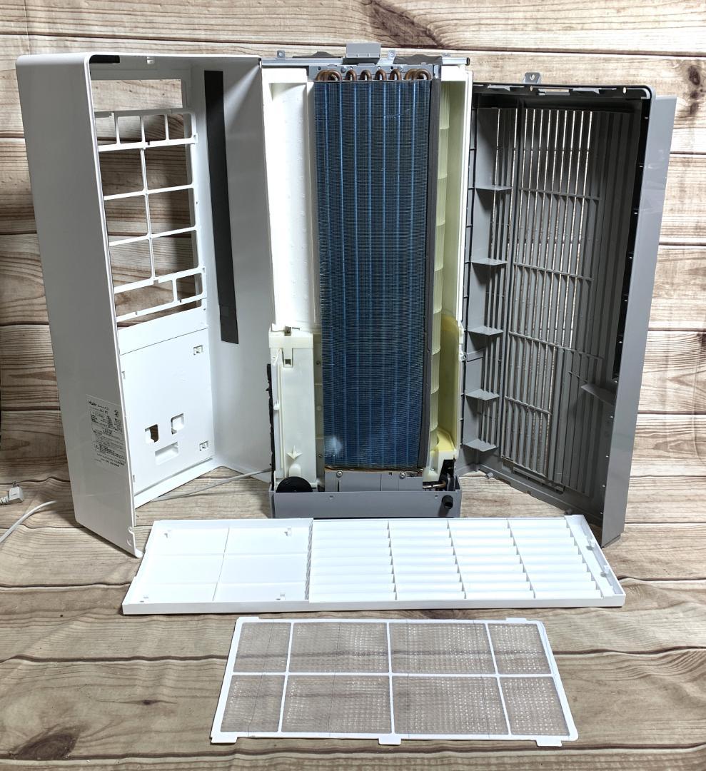 Haier 4～7畳 100V 冷房 除湿 窓用エアコン JA-16T 全清掃済