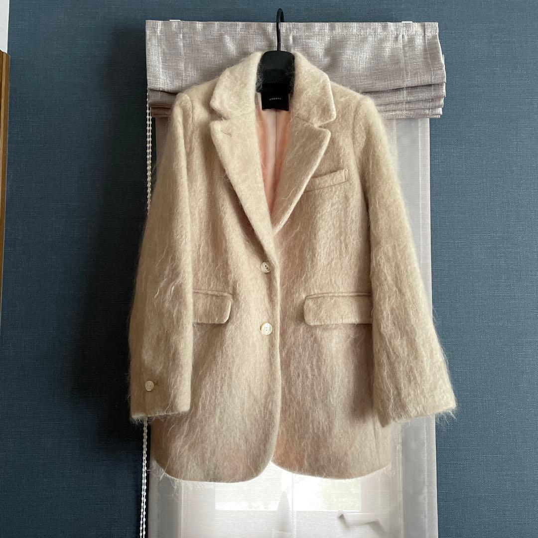 ánuans モヘアシャギーテーラードジャケット