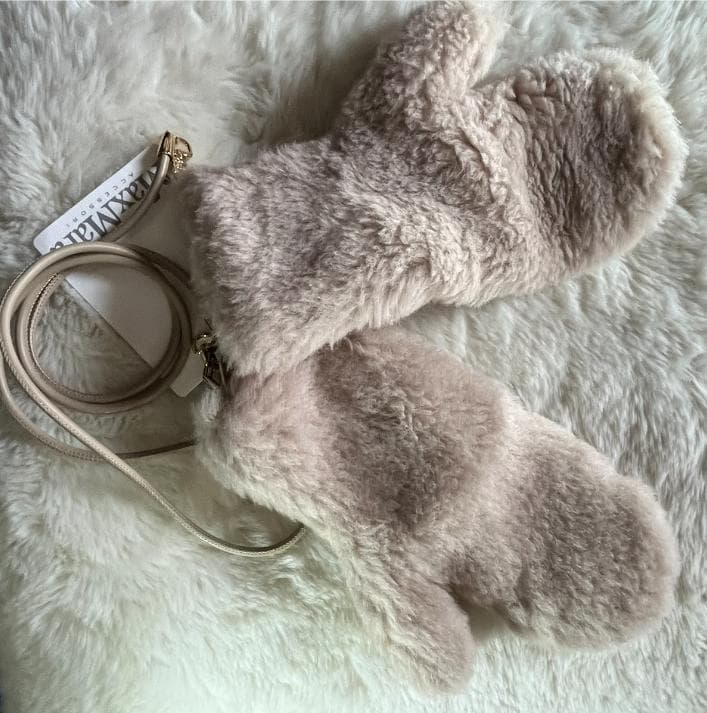 新品未使用 Max Mara マックスマーラ テディミトン もこもこ手袋