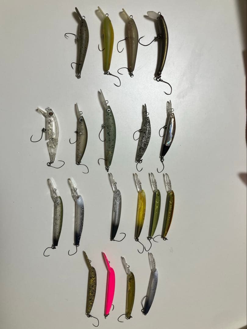 エリアトラウトミノーセット　GJ ザッガー　ダブルクラッチ　オラカラ有