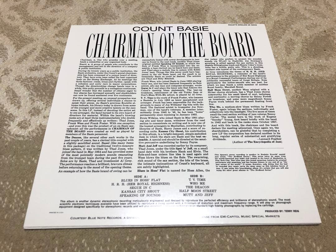 その他 Count Basie Chairman Of The Board Quiex