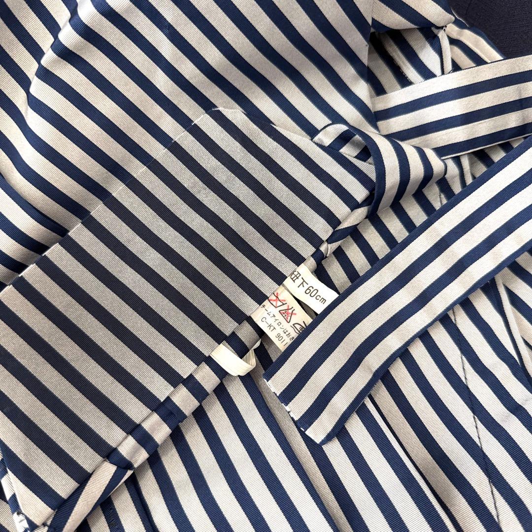 七五三 5歳男の子用 羽織袴9点セット ネイビー 鷹 兜 着物 フルセット 紺