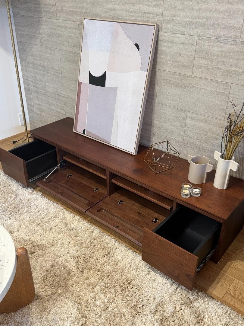 モデル展示 未使用品 TVボード 関家具 ガルマ　W1600