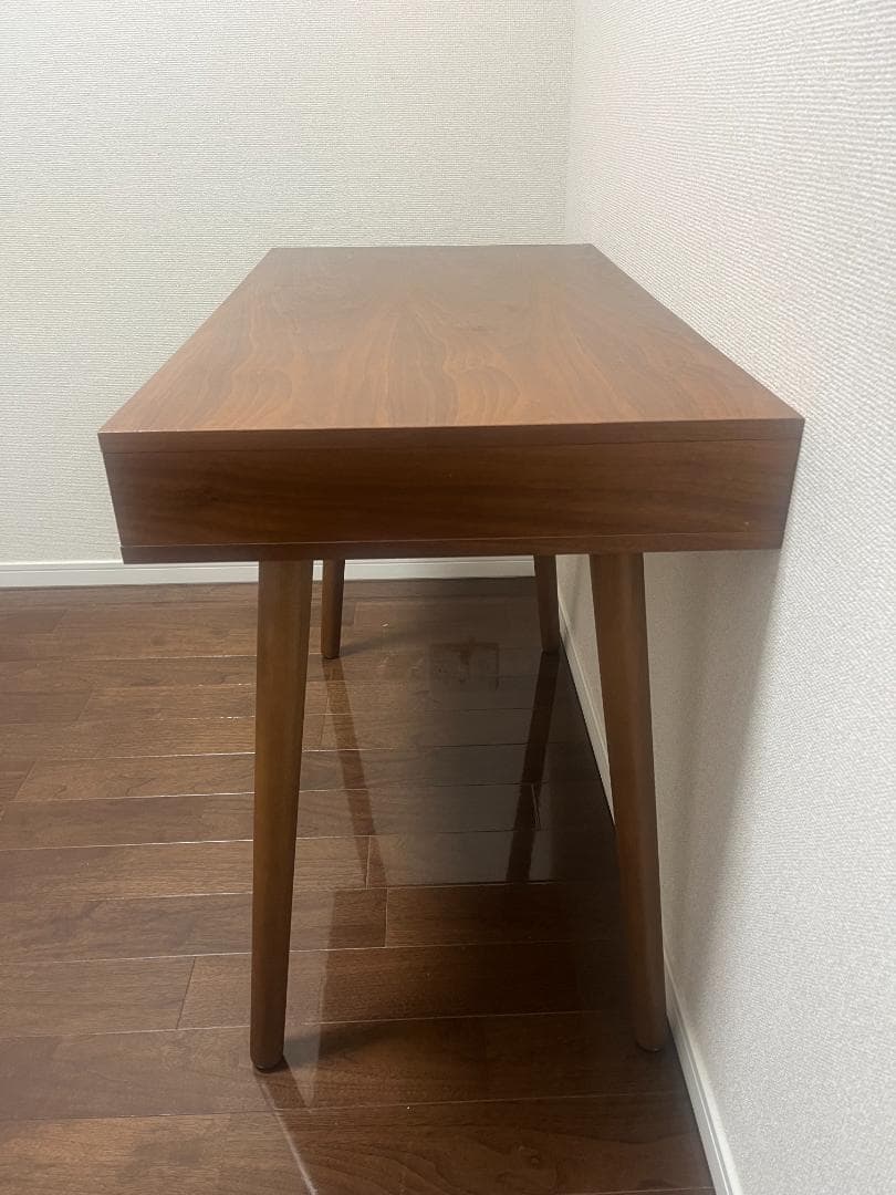 NOCE 木製デスク 引き出し付き ウォールナット