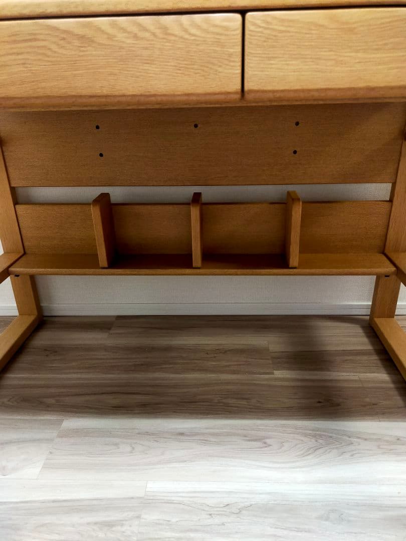 浜本工芸 木製デスク 引き出し付き　学習机