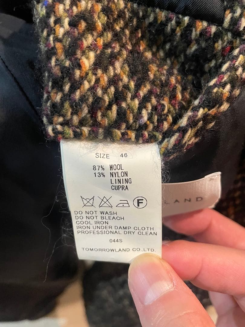 TOMORROWLAND チェスターコート