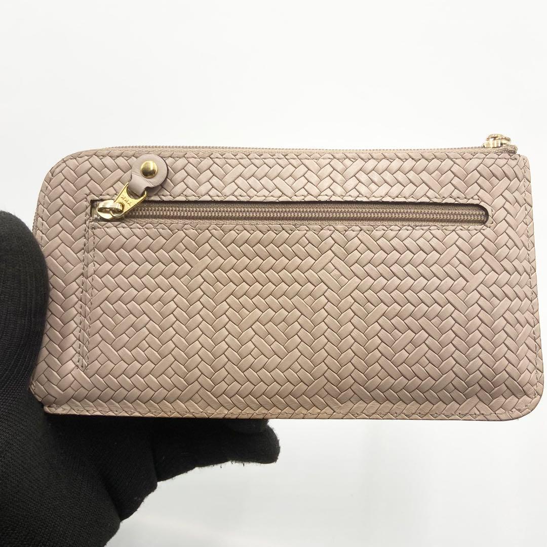 極美品　ATAO アタオ スリモ ピアッツァ レザー グレイッシュマロン