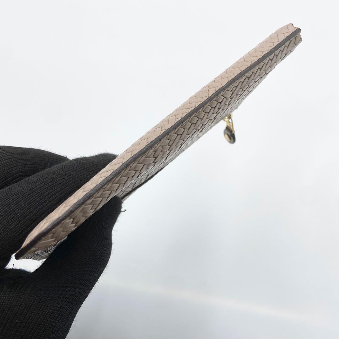 極美品　ATAO アタオ スリモ ピアッツァ レザー グレイッシュマロン