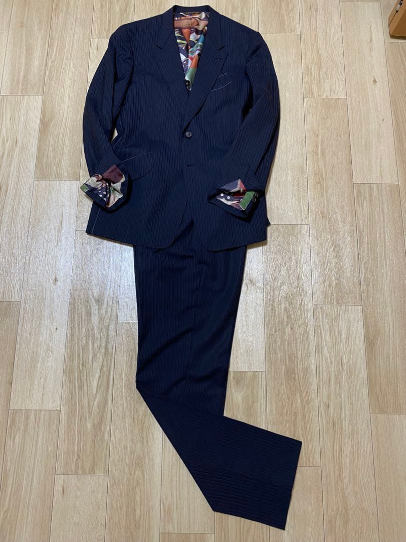 【美品】定価20万ポールスミススーツ裏地⭐️お洒落Lサイズ