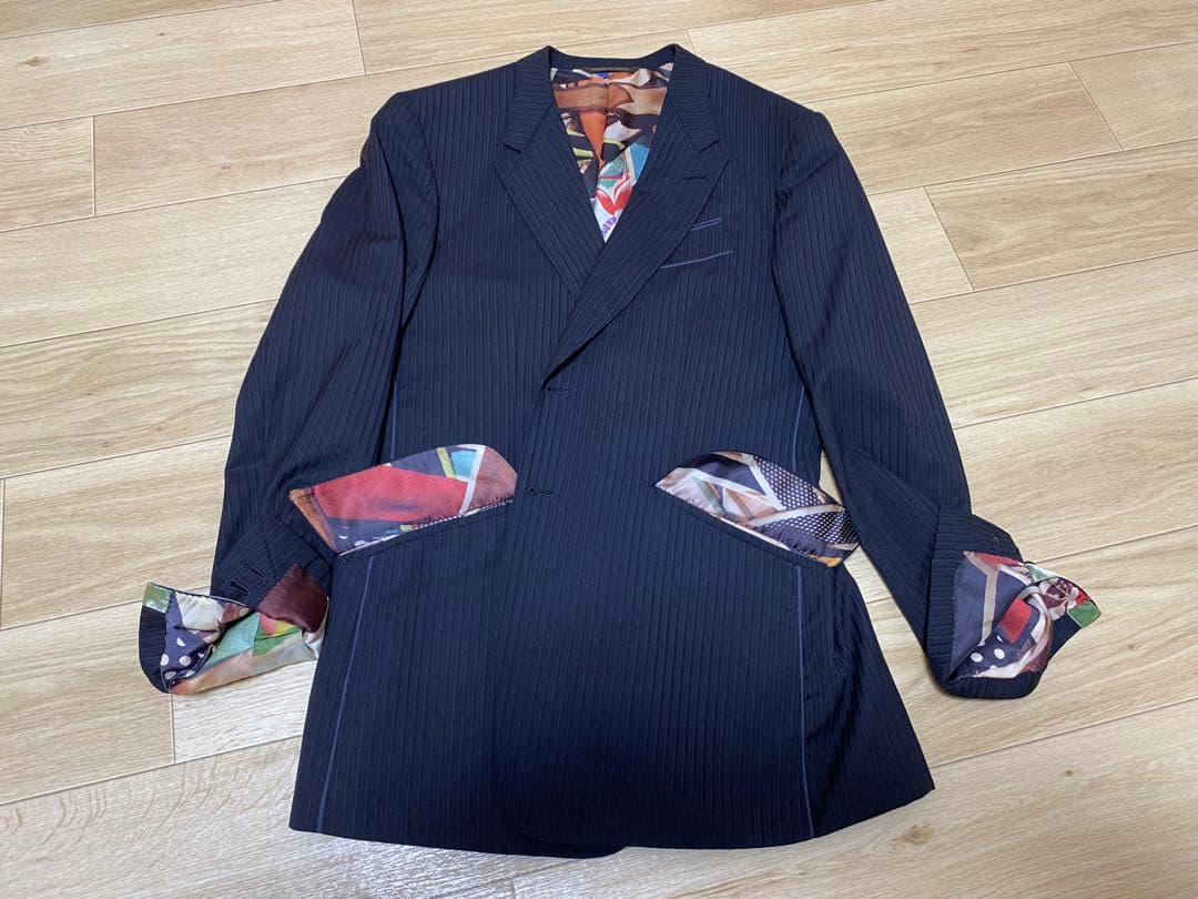 【美品】定価20万ポールスミススーツ裏地⭐️お洒落Lサイズ