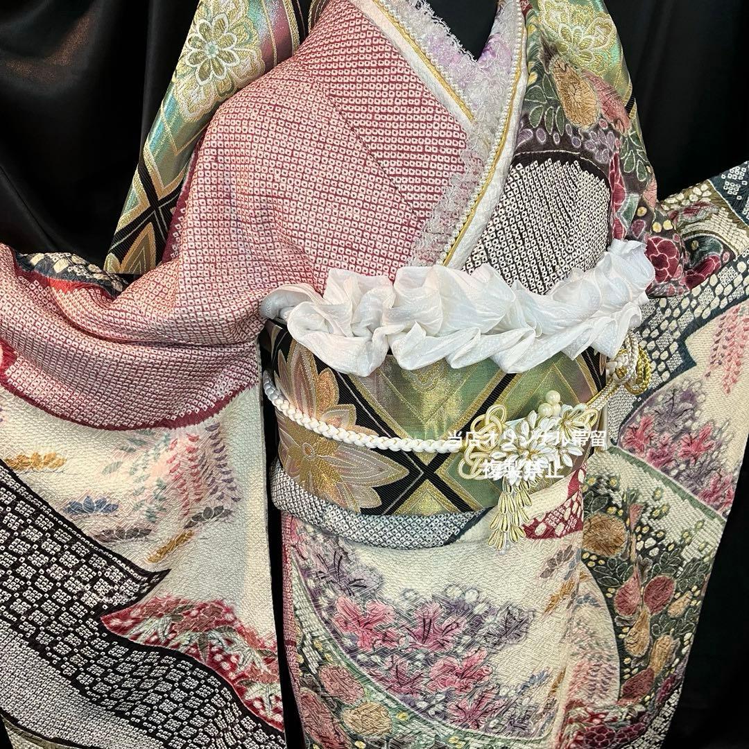 ■逸品■総絞り■辻ヶ花■古典正絹振袖フルセット■成人式結婚式■振袖一式