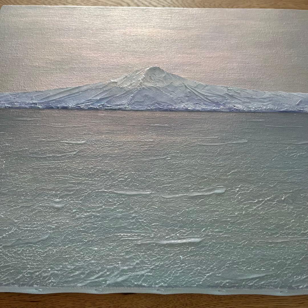 富士山　富士山の絵画 mt.fuji 風景画 ホログラム パール アート 絵