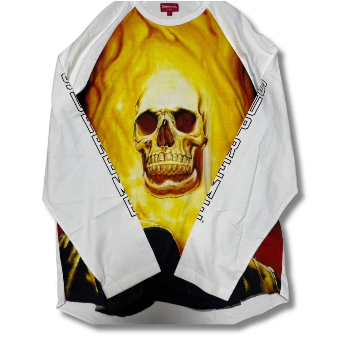supreme MARVEL コラボ SKULL 19ss ラグラン FIRE