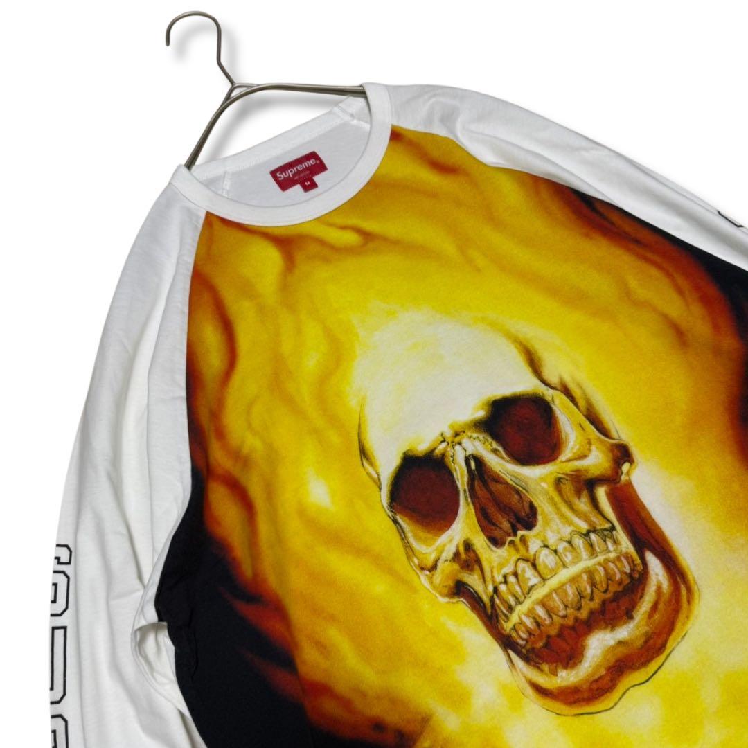 supreme MARVEL コラボ SKULL 19ss ラグラン FIRE