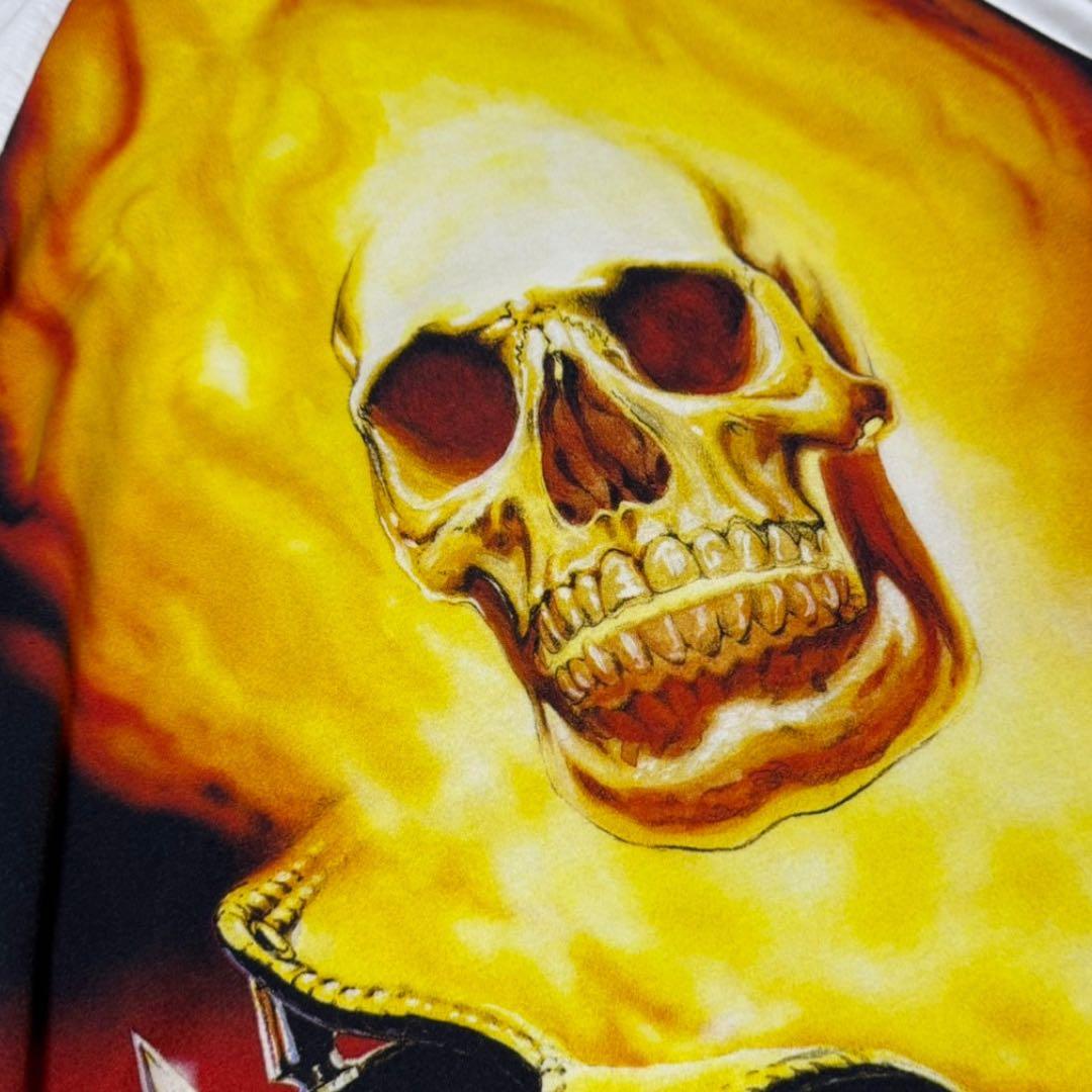 supreme MARVEL コラボ SKULL 19ss ラグラン FIRE