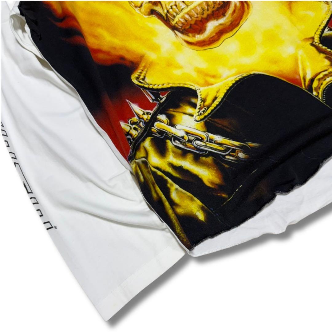 supreme MARVEL コラボ SKULL 19ss ラグラン FIRE