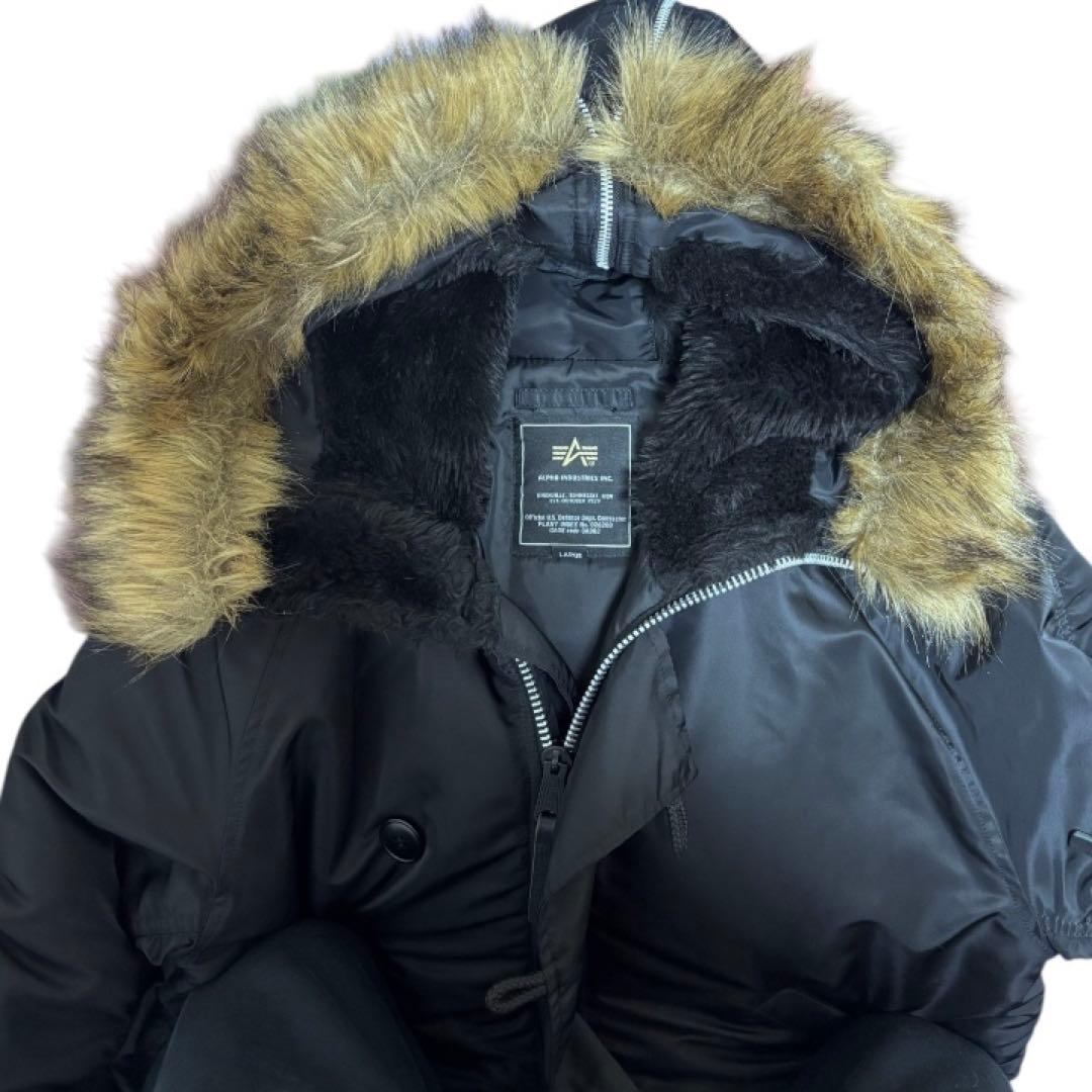 美品 ALPHA N-2B フライトジャケット L 黒