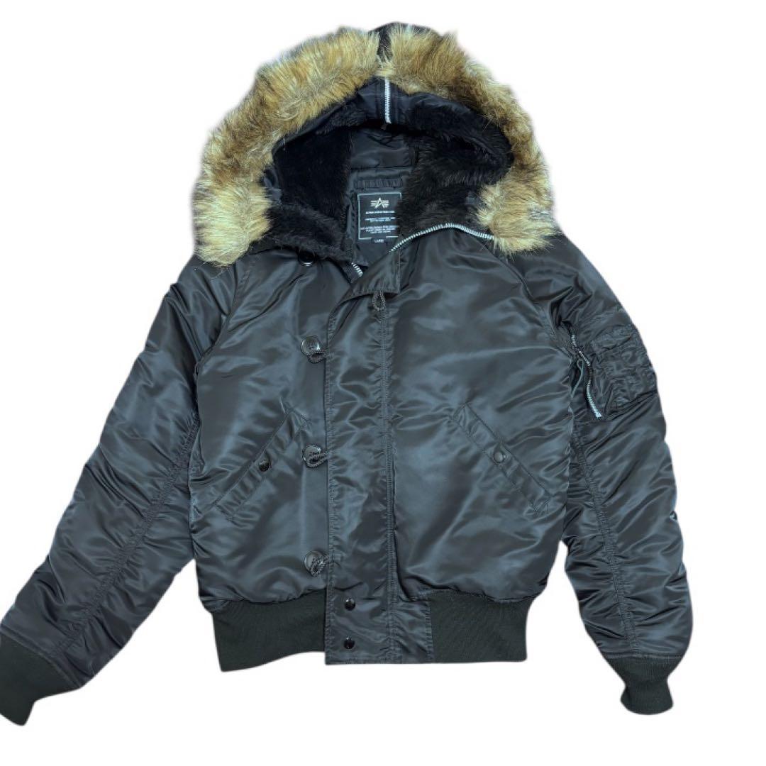 美品 ALPHA N-2B フライトジャケット L 黒