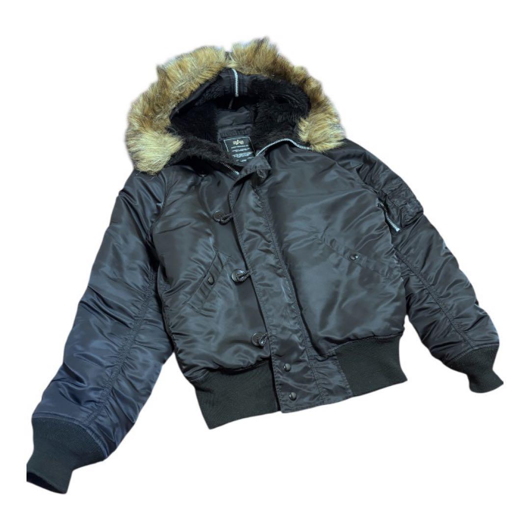 美品 ALPHA N-2B フライトジャケット L 黒