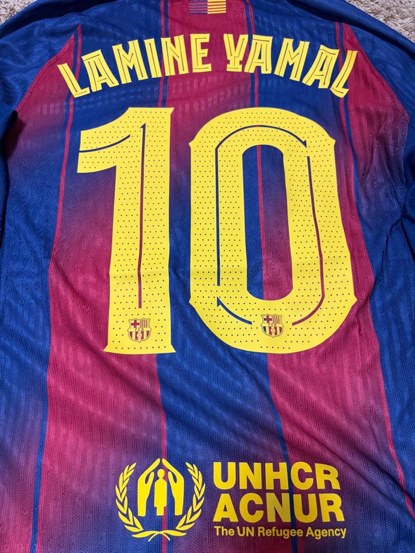 25-26 FC バルセロナ ヤマル ユニフォーム CL 仕様 長袖ユニフォーム