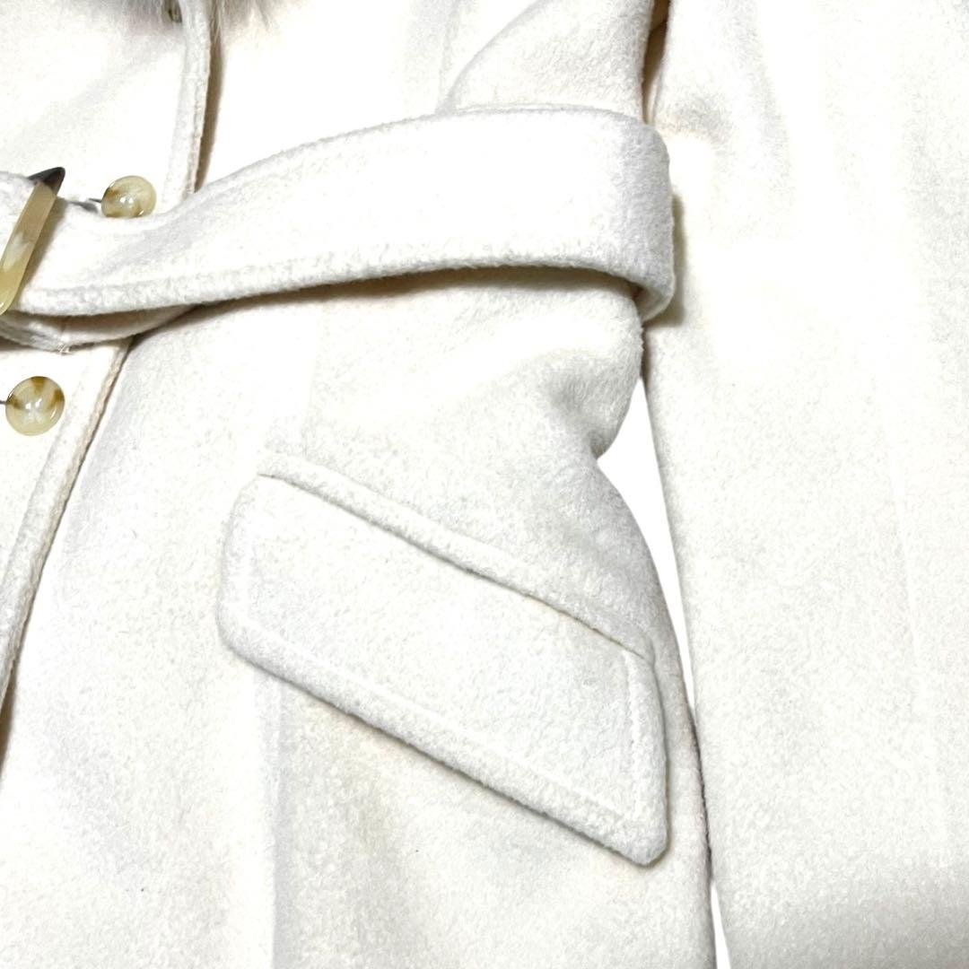 新品未使用タグ付きホワイトフォックス ロングコート 11(L)エスプリミュール