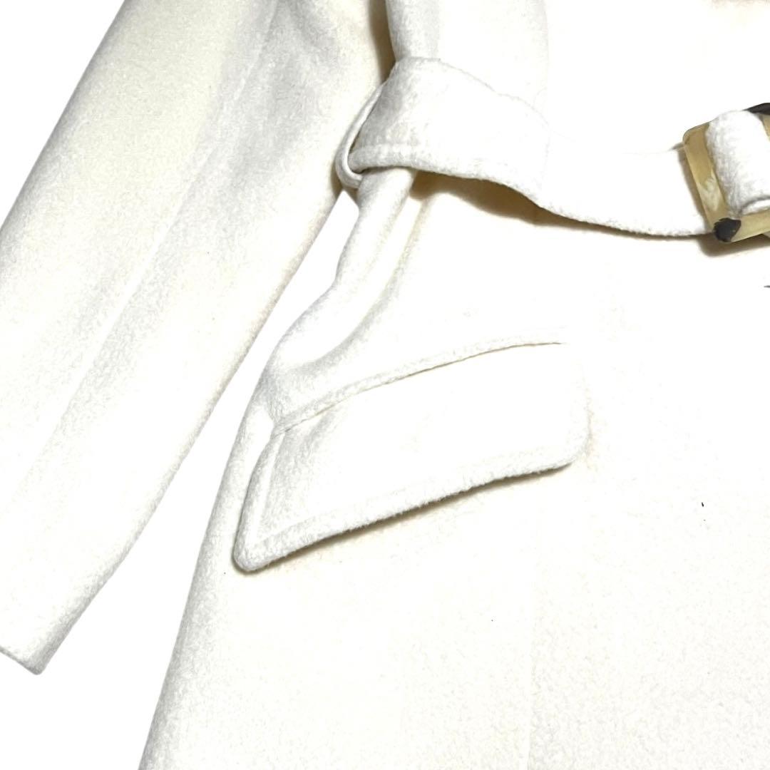 新品未使用タグ付きホワイトフォックス ロングコート 11(L)エスプリミュール