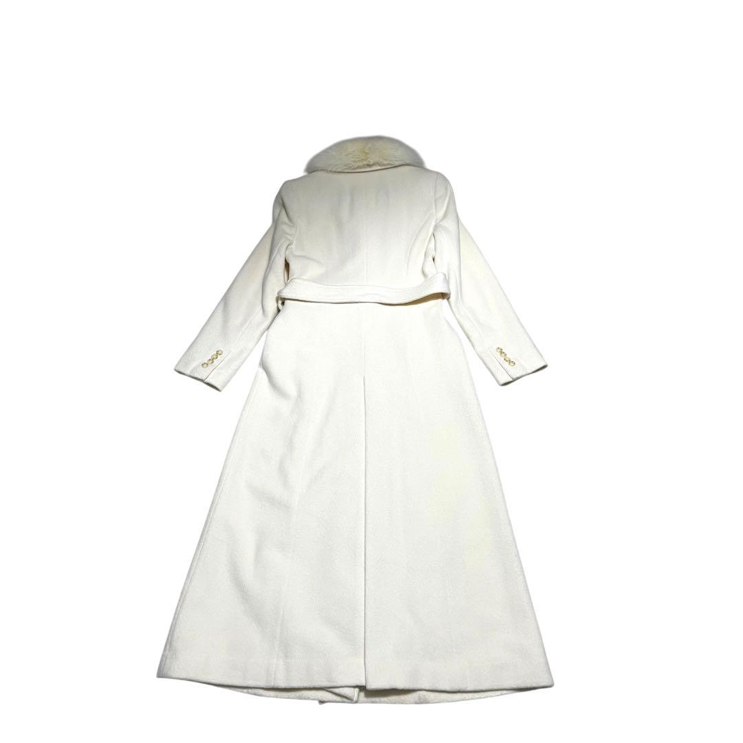 新品未使用タグ付きホワイトフォックス ロングコート 11(L)エスプリミュール